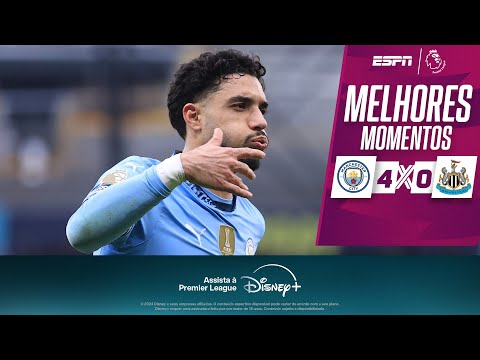 Gols e lances de Manchester City x Newcastle United