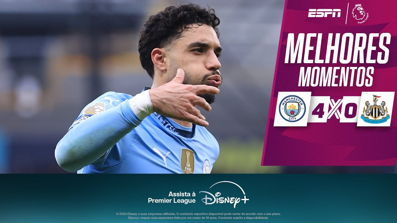 Com HAT-TRICK de Marmoush e ASSISTÊNCIAS de EDERSON e SAVINHO, Manchester City GOLEIA Newcastle