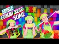 Edible GUMMY BEAR Slime DIY Ft The Wild Adventure Girls