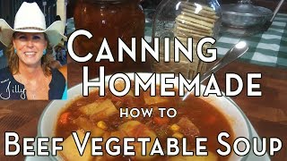 How to Can Beef Vegetable Soup - Homemade Vegetable Beef Soup Recipe
