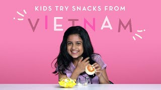 Kids Try Snacks from Vietnam | Kids Try | HiHo Kids