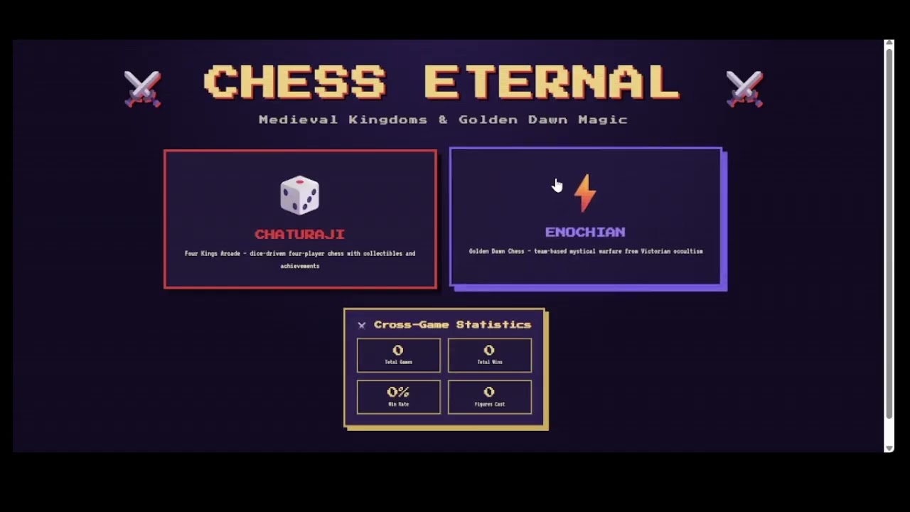 Chess: ETERNAL BLITZ.