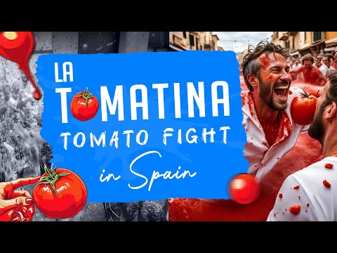 Tomato Fight in Spain | La Tomatina Festival in Spain | Full Details Inside ❤️#spain #festival 🍅
