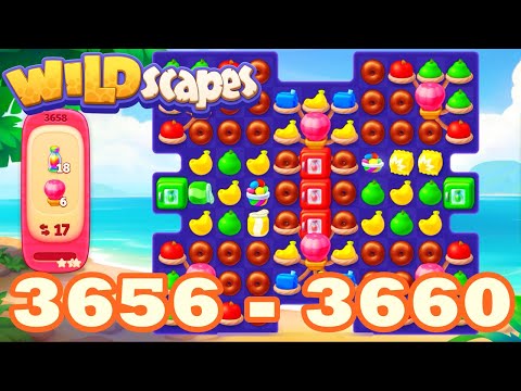 Wildscapes Level 3656 - 3660 HD Walkthrough 3 match puzzle | android | 3657 | 3658 | 3659 | IOS