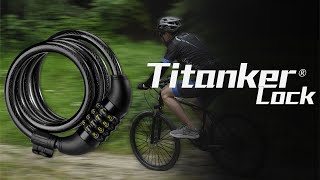 Titanker Bike Lock, Resettable Combination Bike Cable Lock