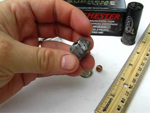 12ga Ammo Test Series: #2 Winchester Defender SLUG + 00 Buck (PDX1) | Pattern /Gel