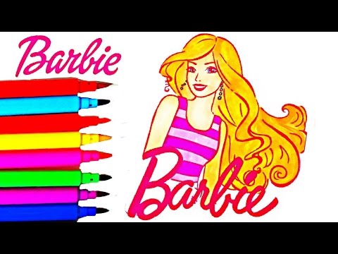 BARBIE Coloring Book Videos Kids Fun Activities Learning Videos Kids Balloons and Toys Video