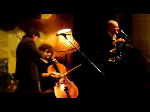 Geoff Berner with Diona Davies and Francesca - Victory Party