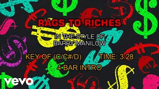 Barry Manilow - Rags To Riches (Karaoke)