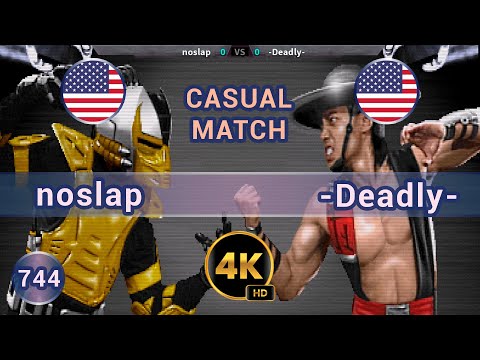 UMK3 - 🇺🇸 noslap vs -Deadly- 🇺🇸 CASUALS / 4K 60 FPS #umk3 #ultimatemortalkombat3 #t99h #fightcade