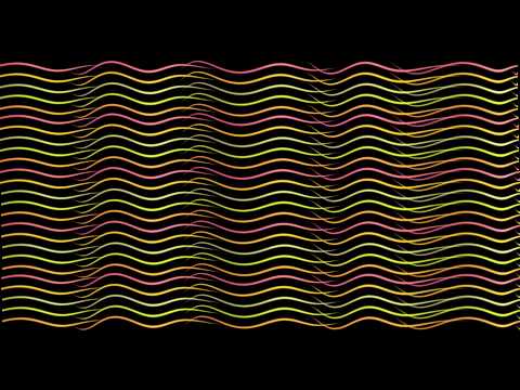 Club Visuals 332 - Horizontal Curved Lines Free VJ Loop HD