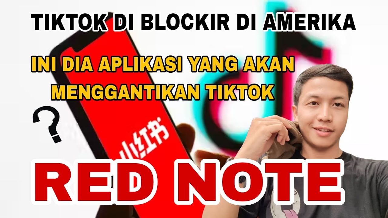 TIKTOK DI BLOCKIR DI AMERIKA || INI DIA APLIKASI PENGGANTI NYA ‼️ RED NOTE #rednote #tiktokamerica