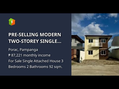 PRE-SELLING MODERN TWO-STOREY SINGLE ATTACHED HOUSE AND LOT IN MAWING RESIDENCES