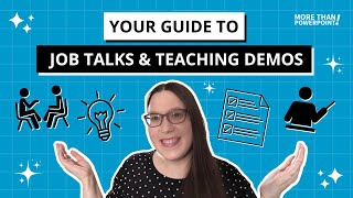 How to Give an Amazing Academic Job Talk or Teaching Demo | Dr Echo Rivera