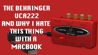 Video thumbnail for Behringer UCA222 USB Audio Interface with a Mac Review! by 6AM
