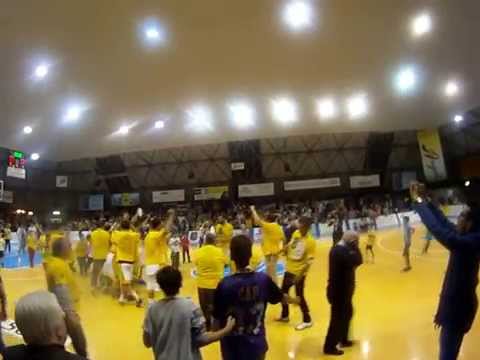 la festa per la promozione in serie B per gli Angels Santarcangelo