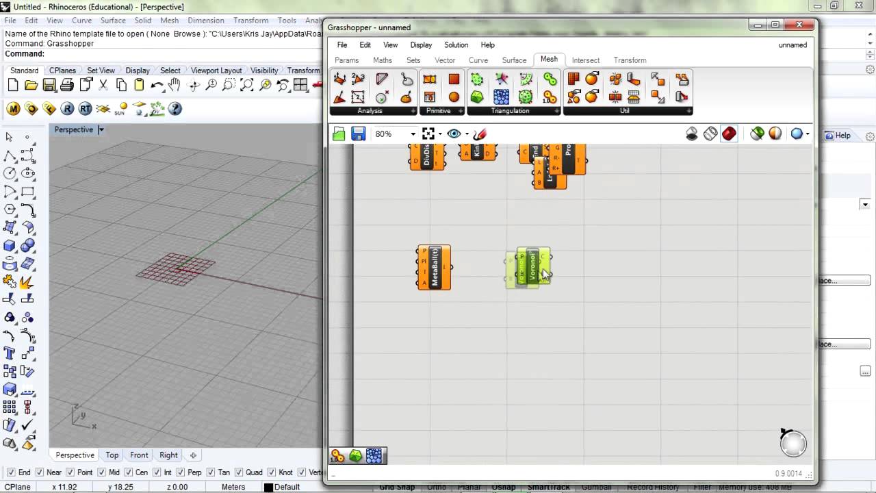 Grasshopper tutorial #1 (Interface)
