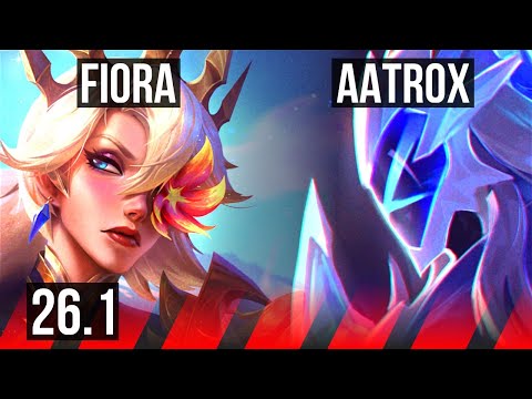 FIORA vs AATROX (TOP) | Perfect KDA: 13/0/0 | KR Diamond | 26.1