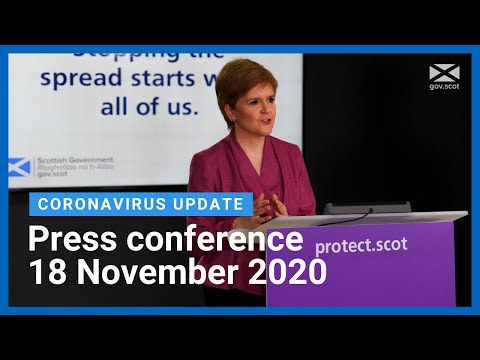 Coronavirus update from the First Minister: 18 November 2020