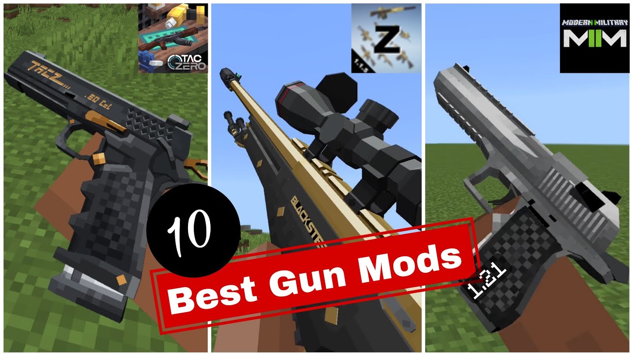 Top 10 Best Gun Mods For Minecraft Bedrock Edition