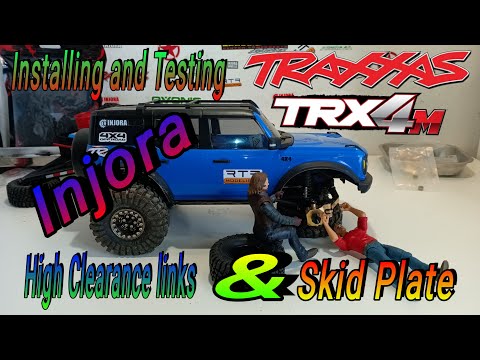 How to install Injora High clearance links And Skid Plate #TraxxasTrx4M #testinginjoraupgrades
