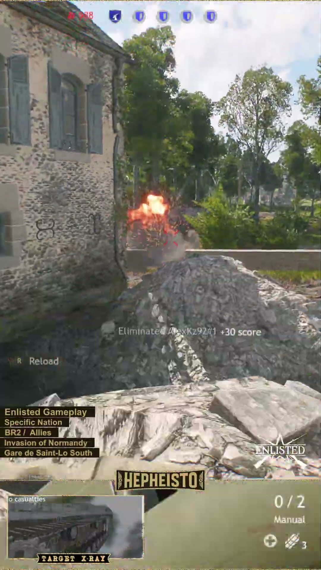 Anti Tank Gunner eliminates Panzer III J with Explosives Pack