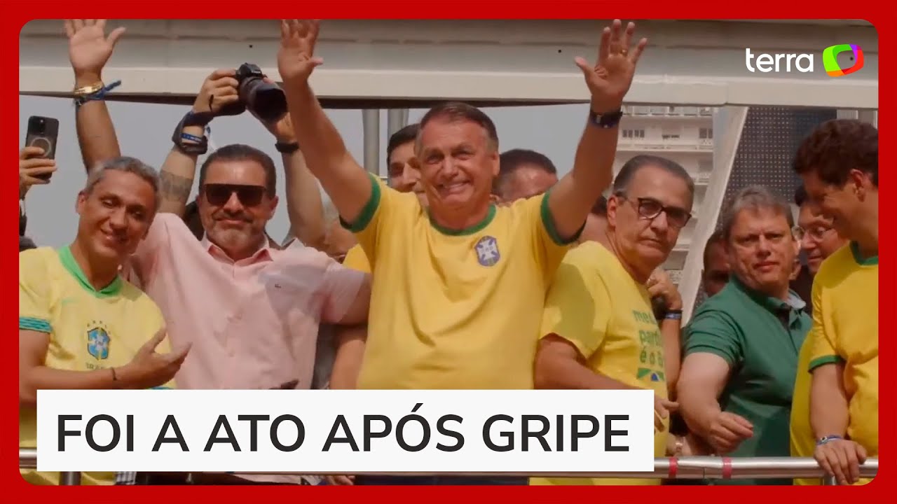Após passar mal, Bolsonaro comparece a ato de 7 de setembro na Av. Paulista