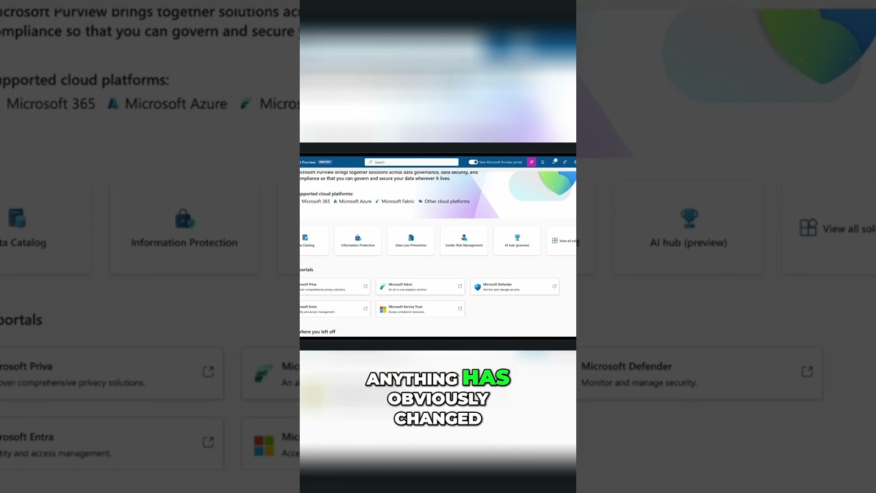Microsoft Purview Portal Update: Key Changes &amp; Features