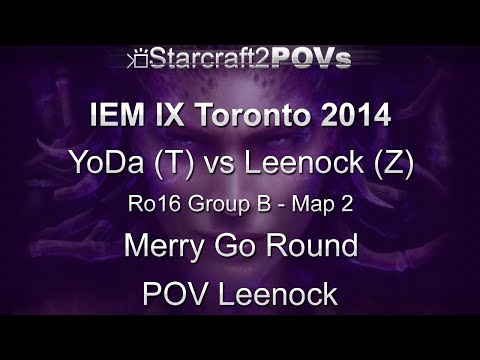 SC2 HotS - IEM IX Toronto 2014 - YoDa vs Leenock - Ro16 Group B - Map 2 - Merry Go Round - Leenock