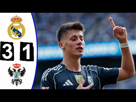 Arda Güler 2 gol -- Real Madrid 3-1 CF Talavera -- Tüm Goller ve Öne Çıkanlar -- 18 Aralık 2025