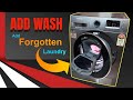 Samsung AddWash Front Load Washing machine - Add forgotten laundry after wash cycle begins