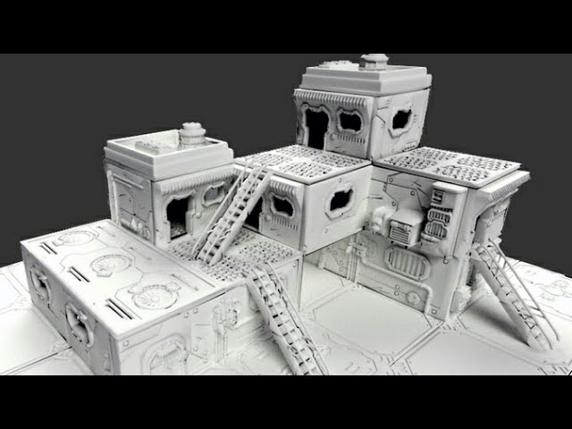 Vídeo relacionado con LM3D 2 Antenas de Comunicación Sci-Fi - Escenografía para Wargames y Miniaturas 28mm, Impresion 3D