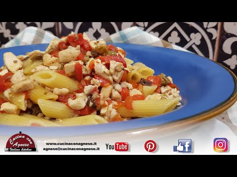 Cucina con Agnese - 210. Pasta con Ragù di Pollo e Peperoni - Chicken and Peppers Ragù Pasta