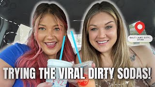 Trying VIRAL Dirty Sodas | Fiiz vs Swig Taste Test w/ Allie Luna