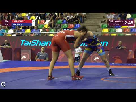 1/2 WW - 72 kg: K. LARROQUE (FRA) v. A. ANGHEL (ROU)