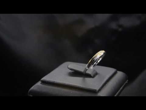 TELEIOS LUXE 18K GOLD 0.06 CT DIAMONDS WEDDING BAND RINGS - TL0000160