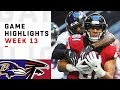 Ravens vs. Falcons Week 13 Highlights | NFL 2018