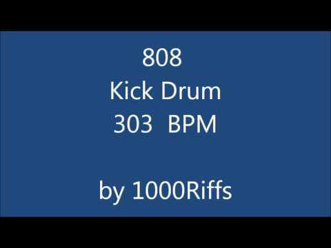 808 Kick Bass Drum 303 BPM - Beats Per Minute
