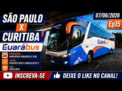São Paulo x Curitiba - Ônibus GuaráBus - Ep15 - Mercedes-Benz Marcopolo Paradiso G7 1200