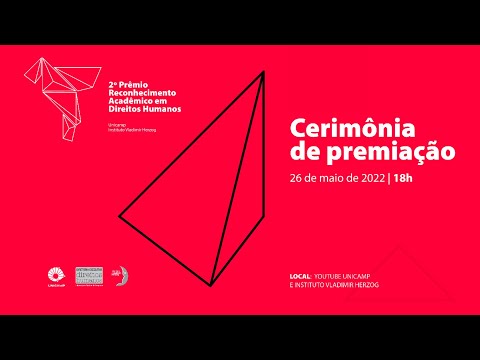 Cerimônia de premiação do 2º Prêmio Acadêmico de Reconhecimento em Direitos Humanos