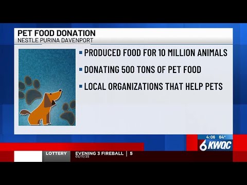 Purina donating 500 tons of pet food to QC animals