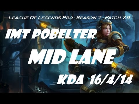 Mid Lane - IMT Pobelter as Lux vs Orianna  Patch 7.9 - League Of Legends NA Ranked Challeng
