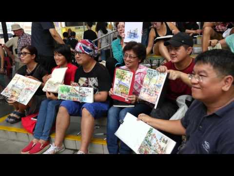 Sketchwalk in Chinatown, Singapore, 2016 (4K)
