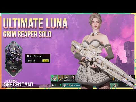 Ultimate Luna vs Grim Reaper Solo 2m12s - The First Descendant