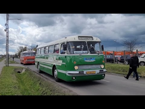  Veterán Ikarus Buszok találkozója a hatvani Volán telepen 2023.04.15 