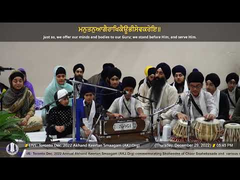 089 Bhai Harjas Singh Jee Toronto at Toronto Dec  2022 Akhand Keertan Smaagam