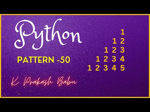 Python Pattern Program 50