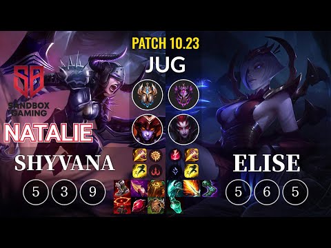 SB Natalie Shyvana vs Elise Jungle - KR Patch 10.23