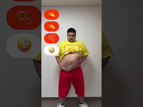 【TikTok100万再生】120Kgデブのにゅるにゅるするリアクション