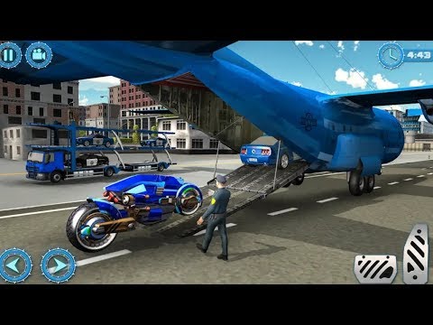 US Police Plane Robot Car Bike - Transport Games || Android Gameplay
